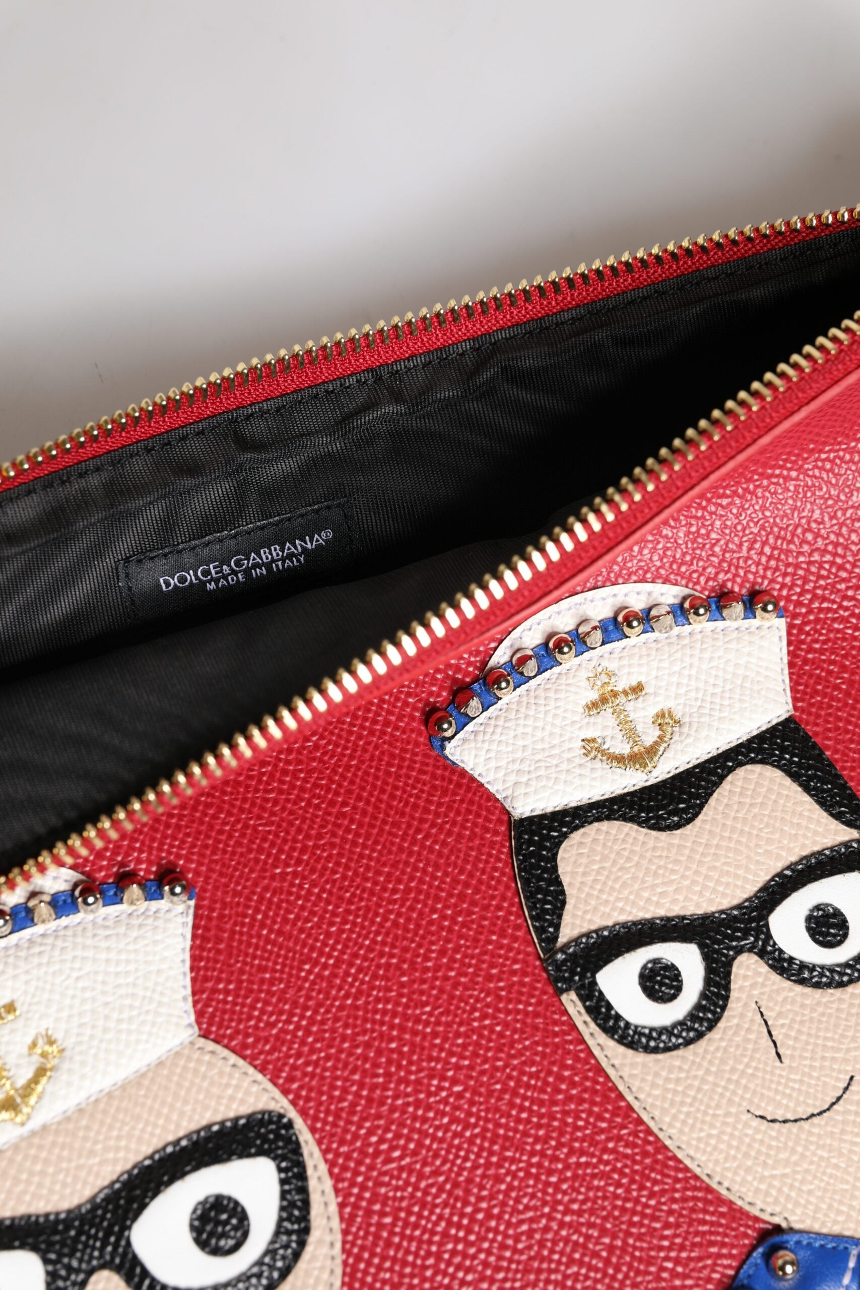 Dolce & Gabbana Kırmızı #DGFamily Süslemeli Deri El Çantası